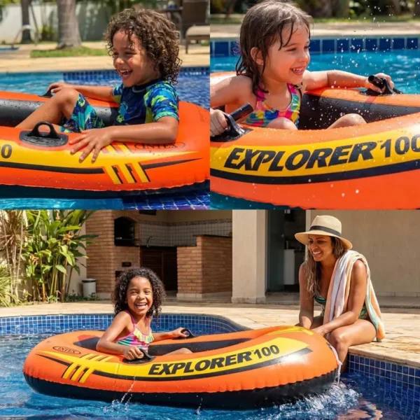Bote Explorer INTEX 58329 modelo compacto para lojas e revendedores