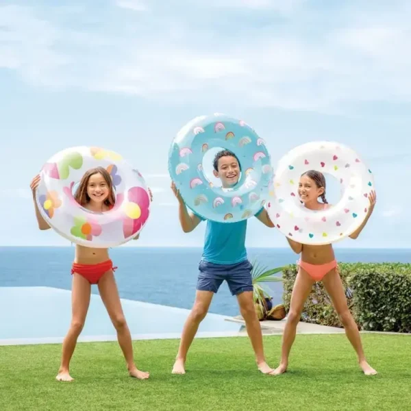 Estoque do importador e distribuidor com caixas organizadas do inflável Boia Magic INTEX 59259