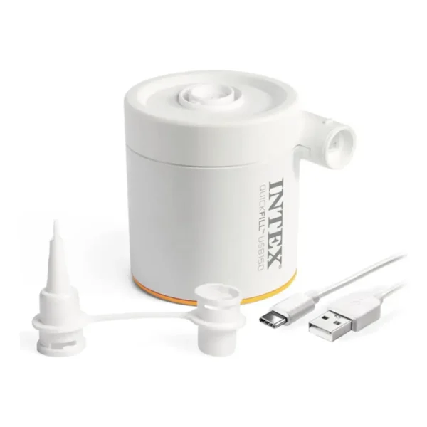 Bomba de Ar Intex 66616 elétrica portátil com bicos Quick Fill.
