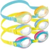 Detalhe das tiras confortáveis e das lentes com proteção UV do óculos junior intex 55611 sun.